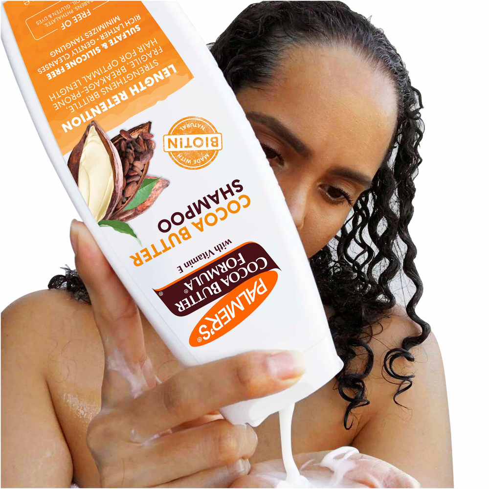 Palmer's, Cocoa Butter Formula, с витамином Е, шампунь для укрепления волос, 400 мл (13,5 жидк. унции)