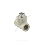 Тройник PP-R комбинированный серый Дн 20х1/2" НР VALFEX 10128020Г