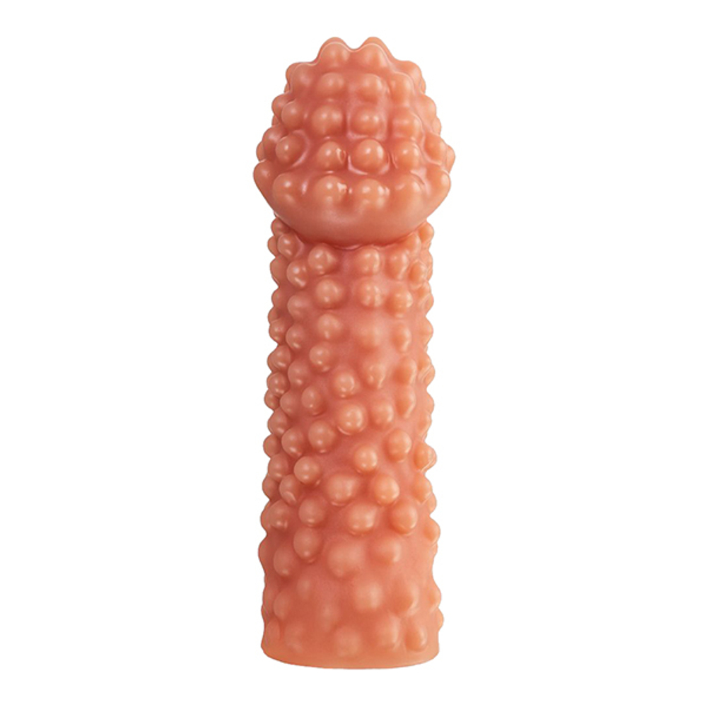 Реалистичная насадка на пенис 16,5см с бугорками Kokos Penis Sleeve 001 L Size