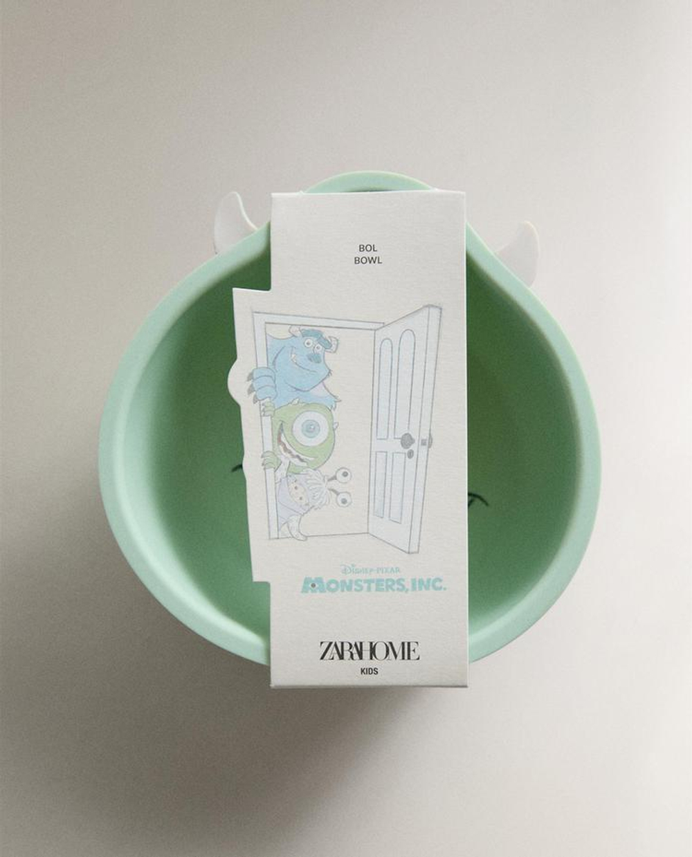 ZARA HOME ДЕТСКАЯ МИСКА «МАЙК ВАЗОВСКИ», «КОРПОРАЦИЯ МОНСТРОВ» ©DISNEY/PIXAR, ЗЕЛЕНЫЙ