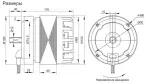 Однофазный внешнероторный электродвигатель YWF-K102-4E-60B 1350 об/мин, 1.2 А