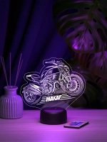 Ночник "Байк с именем Макар" - подарок мальчику