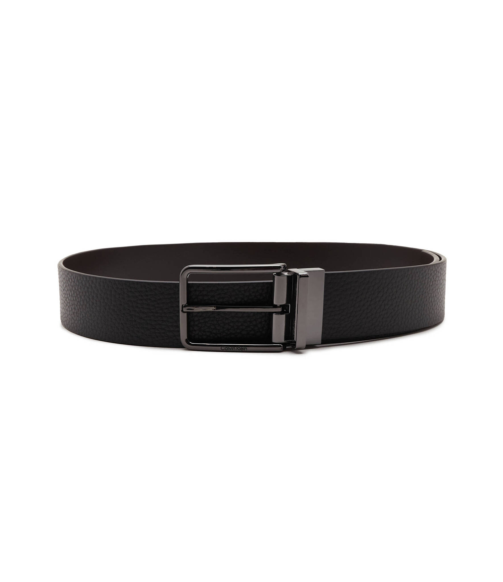 Кожаный двухсторонний ремень ADJ/REV WARMTH PB Calvin Klein - черный(K50K510363)