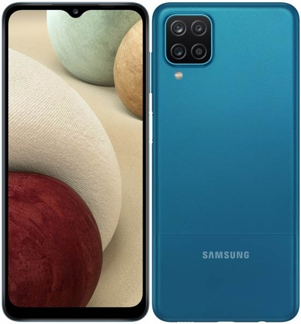 Смартфон Samsung Galaxy A12 4/128Gb Blue (SM-A127FZBKSER) (4G LTE)