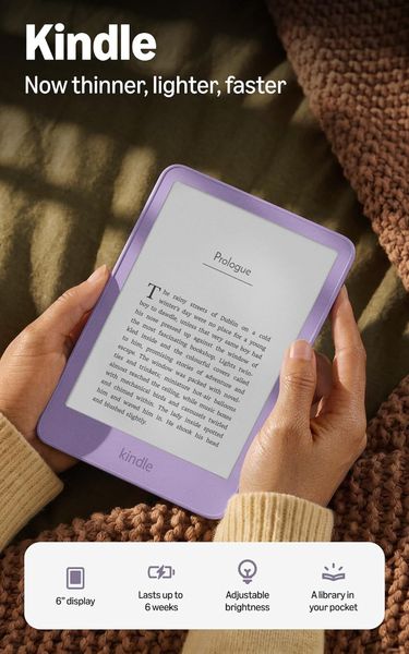 Электронная книга Amazon Kindle 2026 16Gb (с рекламой) Фиолетовый | Ube