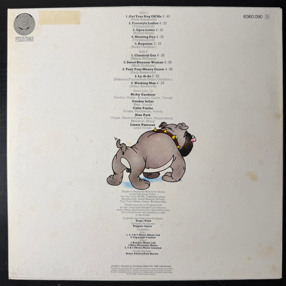 Виниловая пластинка Beggars Opera ‎– Get Your Dog Off Me! LP
