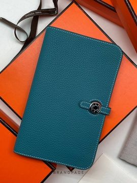 Кошелёк бирюзовый от Hermès BP5-688107