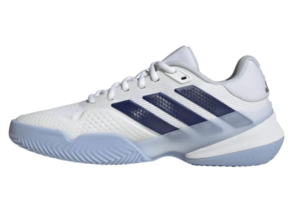 Женские теннисные кроссовки Adidas Barricade 14 W CL - cloud white/cyber metallic/dark blue