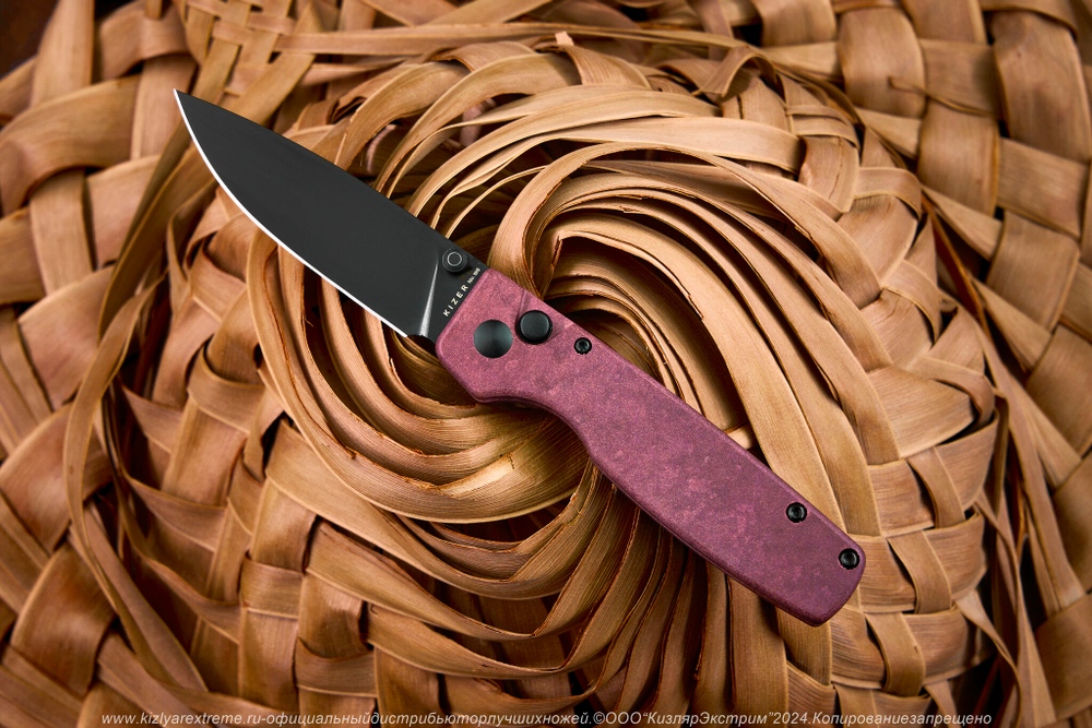 Складной нож Kizer Original сталь 154CM Черное Покрытие рукоять Ричлайт