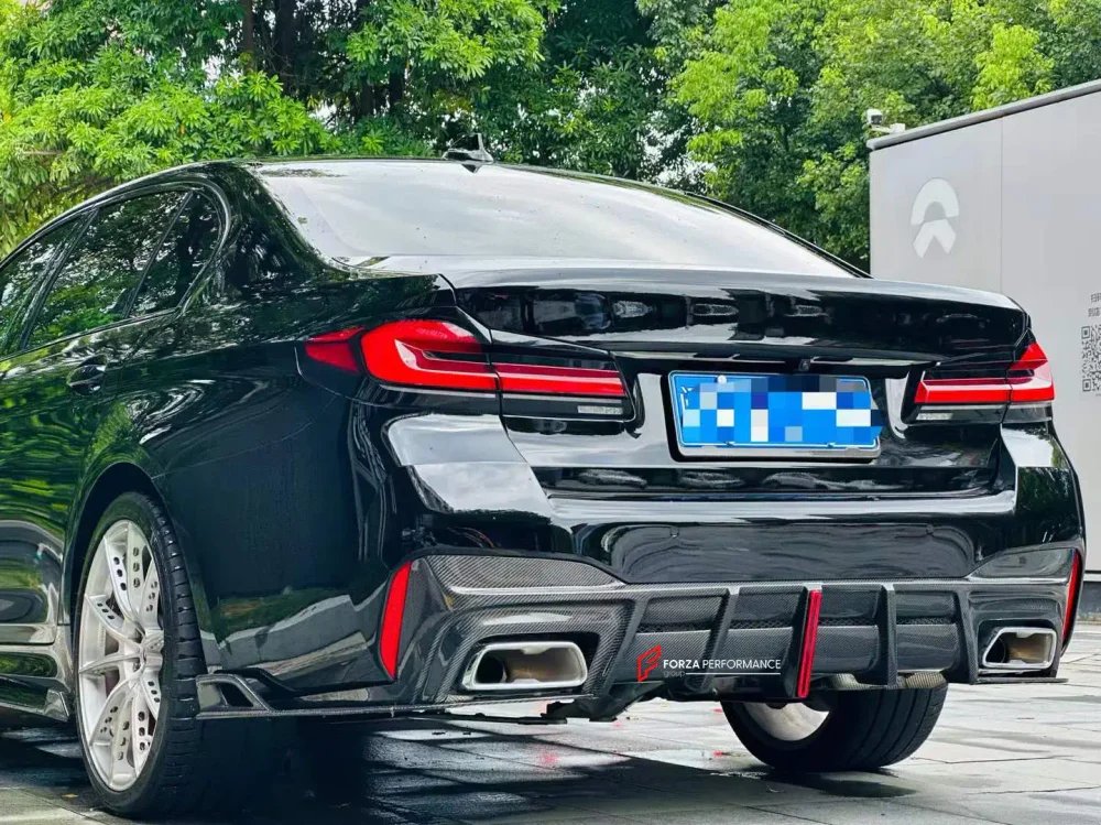 Карбоновые боковые юбки и диффузор для BMW 5 серии G30 M5 F90 2017-2020 БМВ