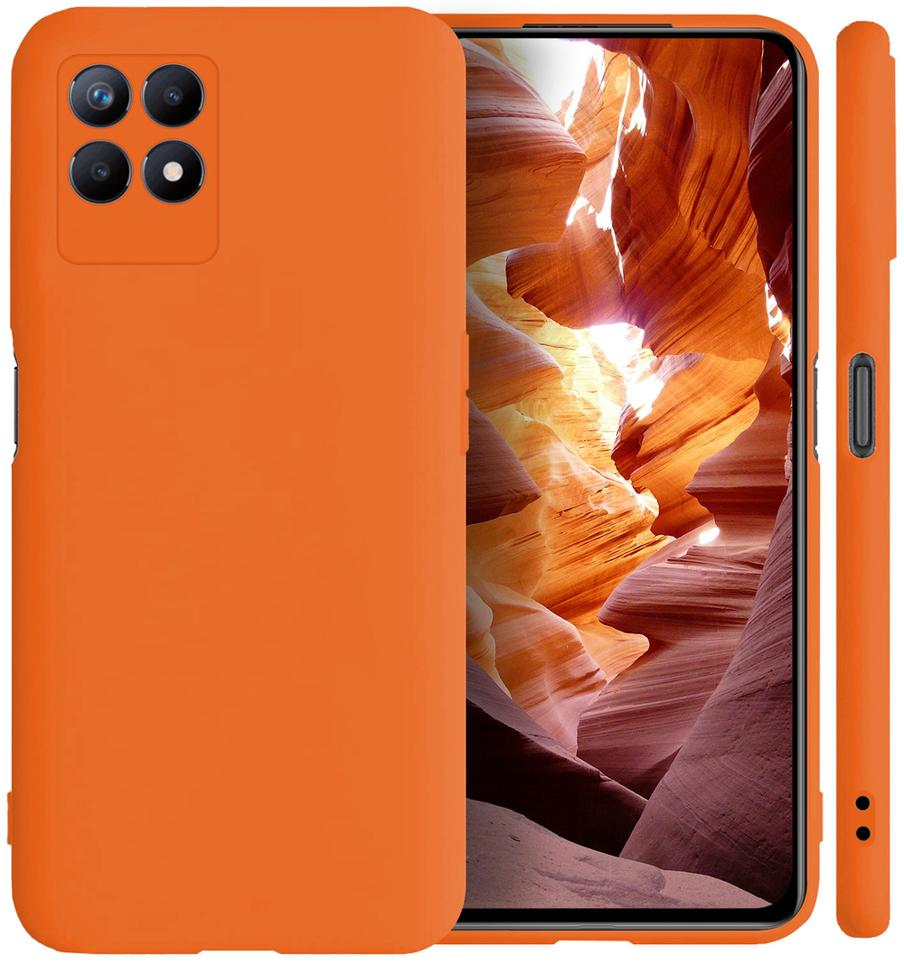 Мягкий Soft Touch чехол из силикона для REALME 8i и NARZO 50 с бархатной подкладкой