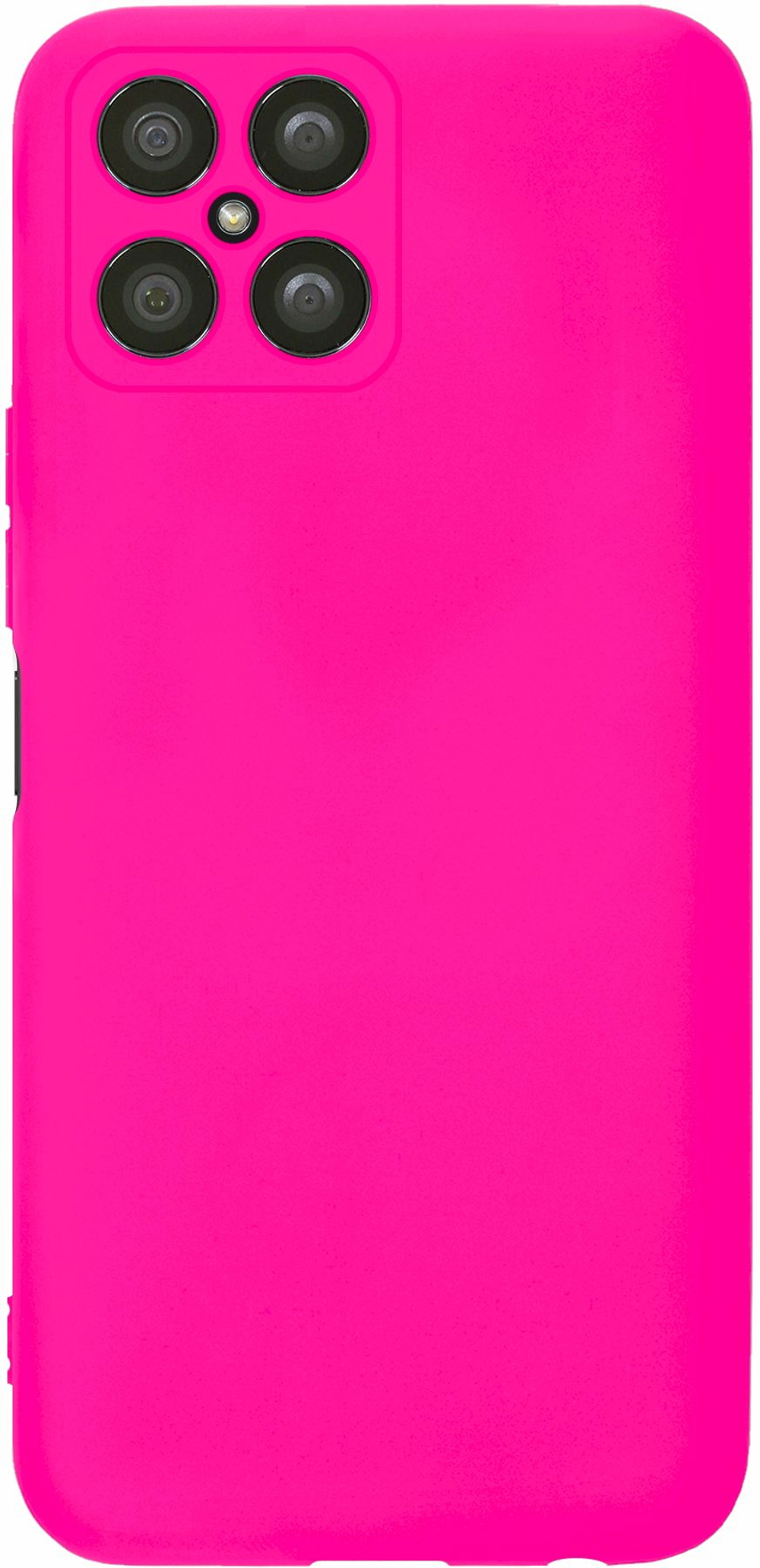 Мягкий Soft Touch чехол из силикона для HONOR X8 (не 5G,X8a,X8b,X8c) с бархатной подкладкой