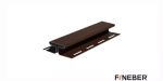 H-профиль для сайдинга FineBer Extra Acrylic Могано 3050 мм