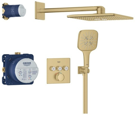GRT SmartControl Набор для душа: терм. с 3 кноп.упр.(29126), GROHE Rapido SmartBox(35604), RshSmartActive 310 Cube(26479), встр. часть(26483), Руч. ду