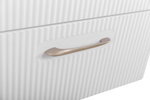 Подвесная тумба с раковиной Belbagno DUE 50 см Белый металлик DUE-500-2C-SO-BM-P + BB-8076-3-50
