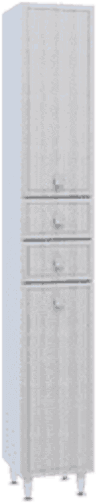 Пенал, 2 двери 2 ящика, 300, (Кантри, Белый снег, Сандал белый)