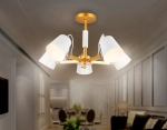 Подвесная люстра TR3101/5 WH/GD белый/золото E14 max 40W D680*370