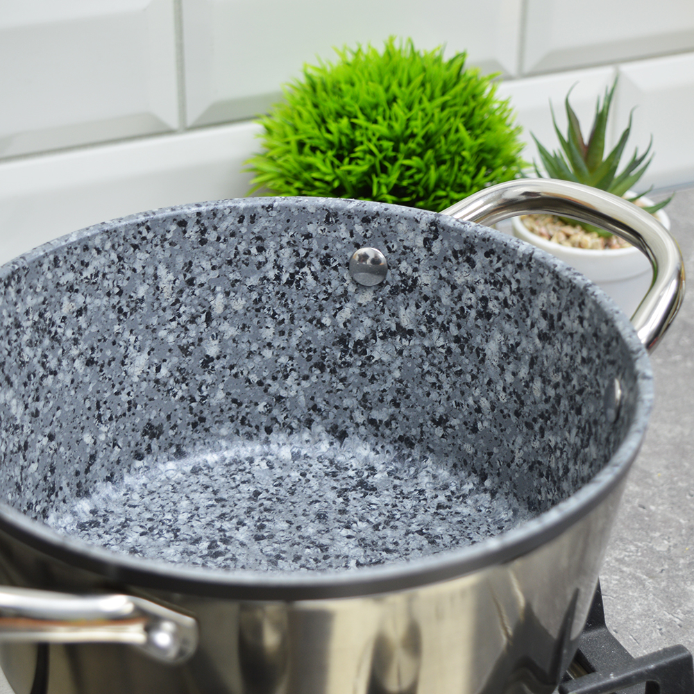 Кастрюля 2,8л с крышкой "MercuryHaus" MC-1773 Silver
