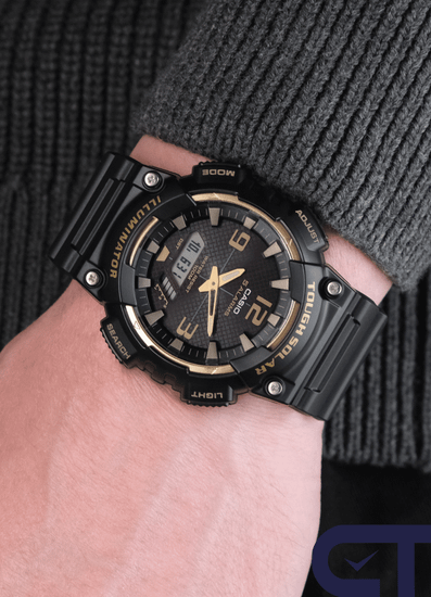 Casio AQ-S810W-1A3 мужские спортивные часы с солнечной батареей и мировым временем