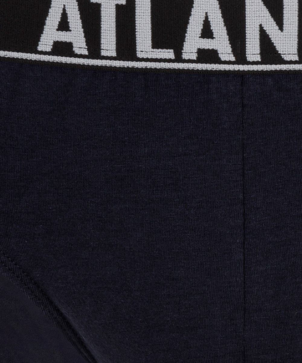 Мужские трусы слипы спорт Atlantic, набор 3 шт., хлопок, голубые + темно-синие, 3MP-151