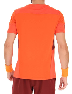 Мужская теннисная футболка Lotto Tech I D1 Tee - grenadine red