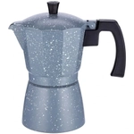 Кофеварка алюминиевая гейзерная TC-403-6 cups мрамор 300 мл