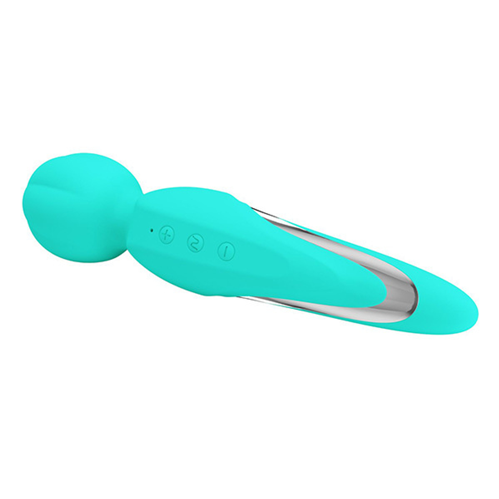 Бирюзовый жезловый вибратор 21,6см Pretty Love Walter BI-014622-4
