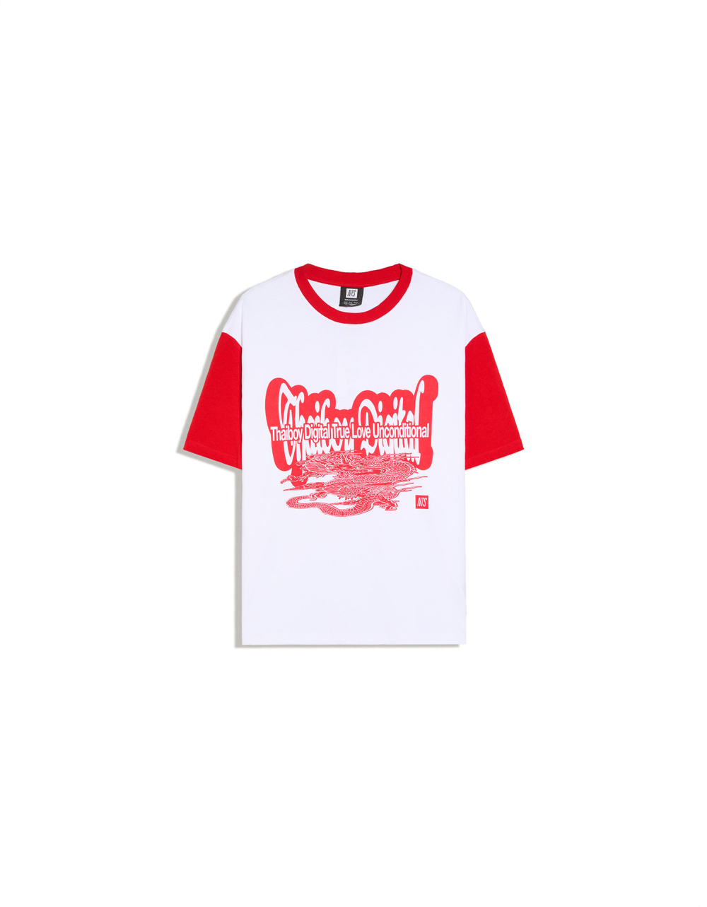 Мужская футболка с коротким рукавом и принтом NTS X THAIBOY DIGITAL, арт. 2530/443 - BERSHKA