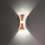 Уличный настенный светодиодный светильник 358937 STREET NT22 белый/золото IP54 LED 4000К 12W 85-265V CALLE