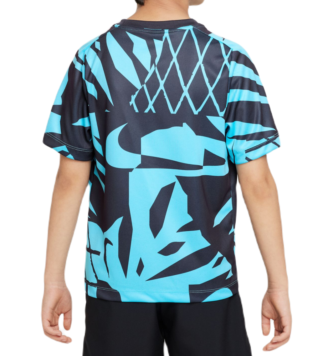 Футболка для мальчика теннисная Nike Dri-Fit Multi+ T-Shirt - baltic blue/white