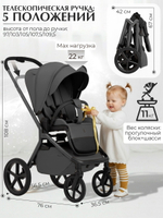 Коляска 3 в 1 Sweet Baby SBL Orso New + автокресло Elegante Plus New Dark Grey