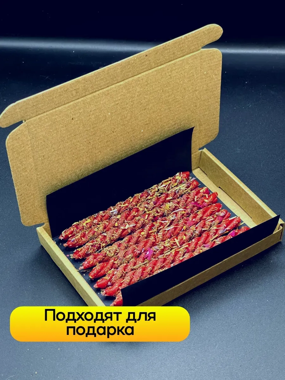 Свечи красные на любовь, набор 8 шт