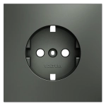 Накладка для розетки с заземлением, (титан) Voltum S70 VLS000606