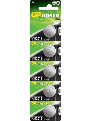 GP Lithium CR2016 3V BL-5 уп.100