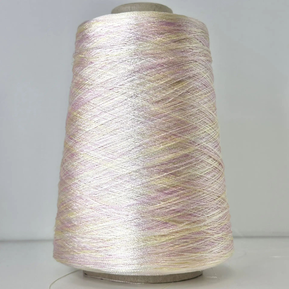 CORDELLINO - Be.Mi.Va; 100% вискоза; 3000м/100гр; col. 515413, цвет: светло-розовый/ светло-желтый; S712