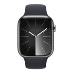 Apple Watch Series 9 41 мм Stainless Steel Graphite with Sport Band Midnight S/M