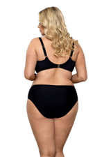 Женский купальник plus size в модной расцветке (Размер: 75D/38) (Цвет: черный)