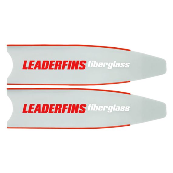 Лопасти Leaderfins Ice (стеклотекстолит) красные, с наклейкой, 20°
