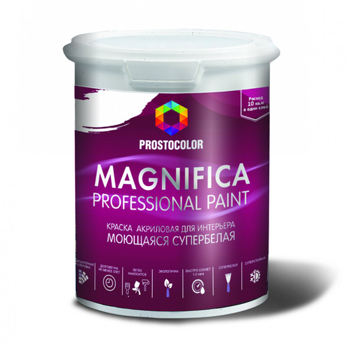 201213 Краска акрил.PROSTOCOLOR MAGNIFICA моющаяся BASE A 9.0L, шт