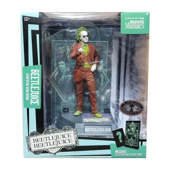 Фигурка McFarlane Movie Maniacs Beetlejuice в красном костюме (Chase), 15 см — повтор основного фото
