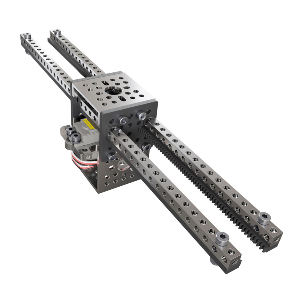 Servo-Driven Gear Rack Kit (27kg Thrust, 60 mm/sec, Dual Gear Rack)