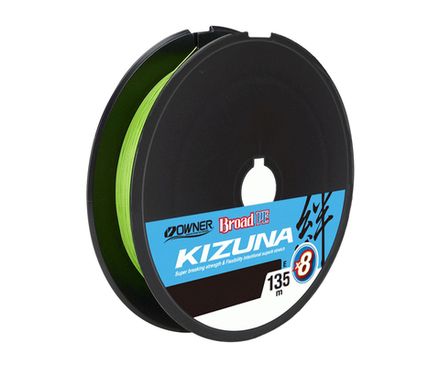 OWNER Шнур Kizuna X8 Broad PE chartreuse 135м 0.36мм 32кг