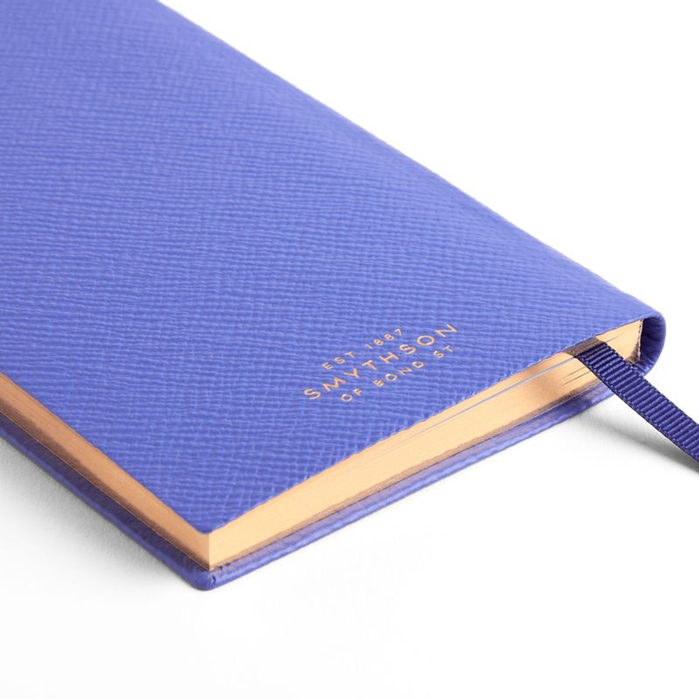 Smythson Блокнот Panama Notebook Liberty Nile Blue
