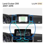 Магнитола для Toyota Land Cruiser 200 2007-2015 (климат на ШГУ, поддержка 360) - RDL-LC200H-07-15-New-A монитор 12.3" на Android 12, Быстрая, CarPlay, 4G SIM-слот