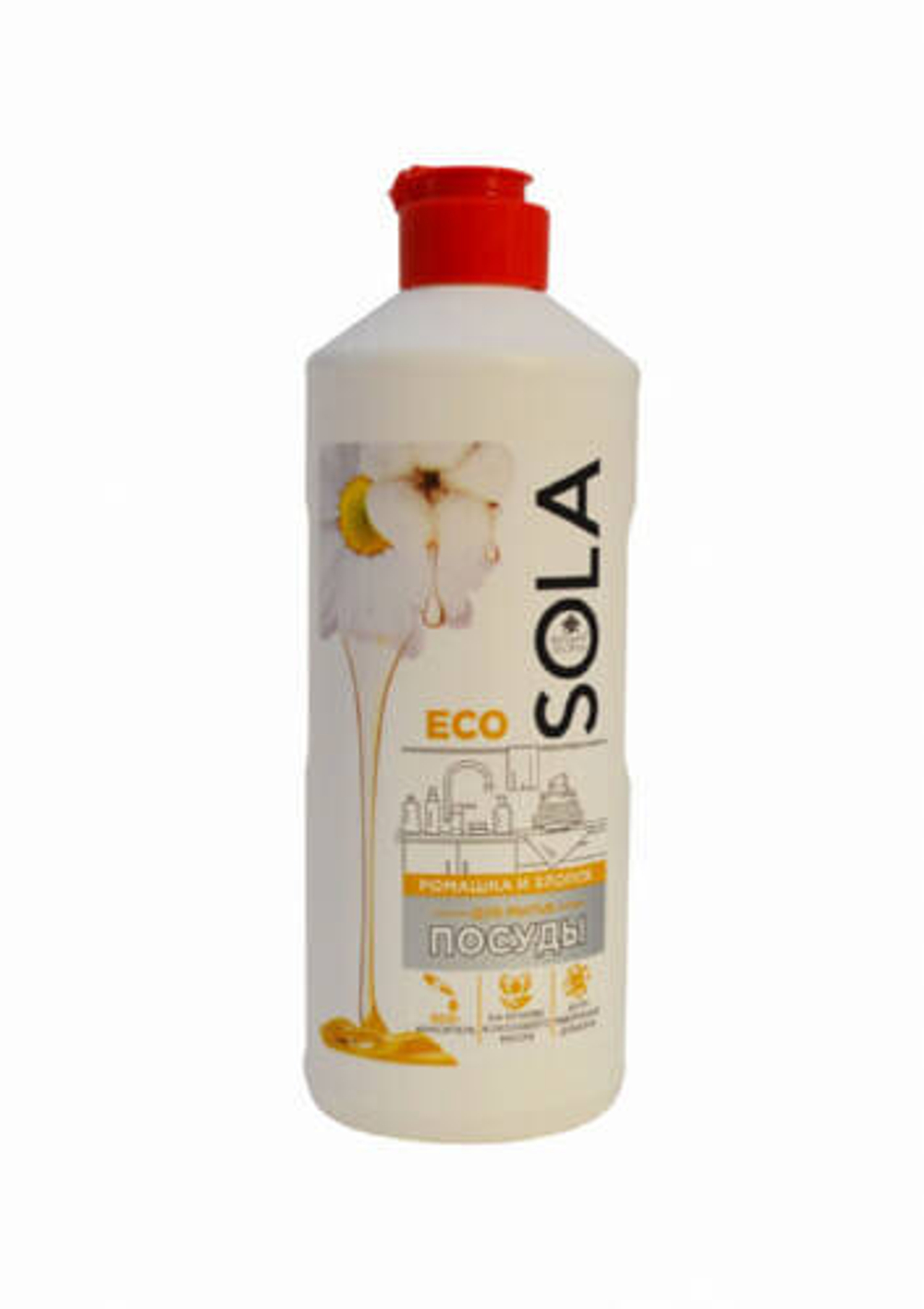 Гель для посуды Sola Ромашка хлопок 0,5 л