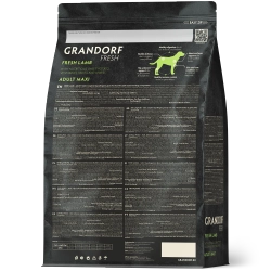 Grandorf Fresh, Fresh Lamb, Adult Maxi для собак крупных пород (Свежее мясо ягненка с бататом)