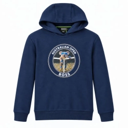 Кофта для мальчика теннисная BOSS x AO Kids French Terry Logo - marine blue