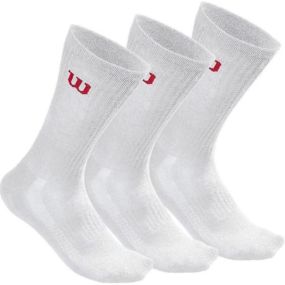 Теннисные носки Wilson Men's Crew Sock 3P - белый