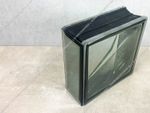 Торцевой элемент для стеклоблока, 187x72x4 - Зеркало титан