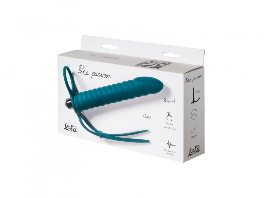 Lola games Pure Passion Rori Green - Вибронасадка для Двойного Проникновения